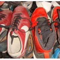 A lot of the sale of the old shoes  wholesale