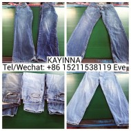 Fashion used jeans clothing