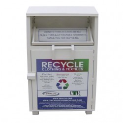 used clothes reycling bin