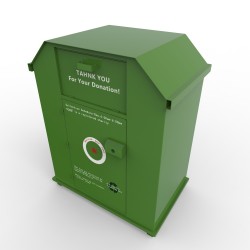 2m clothes recycling bin