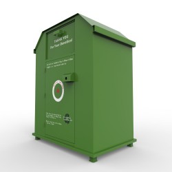 biggest clothes donation bin